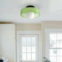 Round Ceiling Light with Stylish Functionality - LumiSphere-Orange-D25*H15cm-State of Style