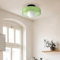 Round Ceiling Light with Stylish Functionality - LumiSphere-Orange-D25*H15cm-State of Style