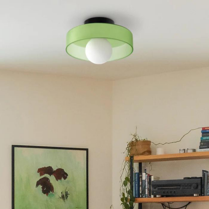 Round Ceiling Light with Stylish Functionality - LumiSphere-Orange-D25*H15cm-State of Style