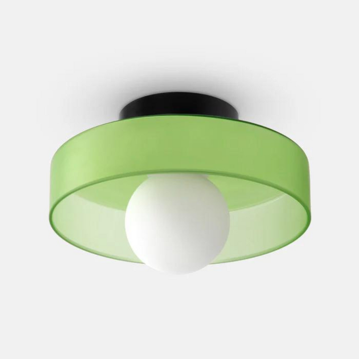 Round Ceiling Light with Stylish Functionality - LumiSphere-Orange-D25*H15cm-State of Style