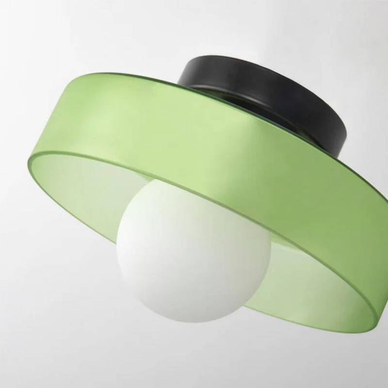 Round Ceiling Light with Stylish Functionality - LumiSphere-Orange-D25*H15cm-State of Style