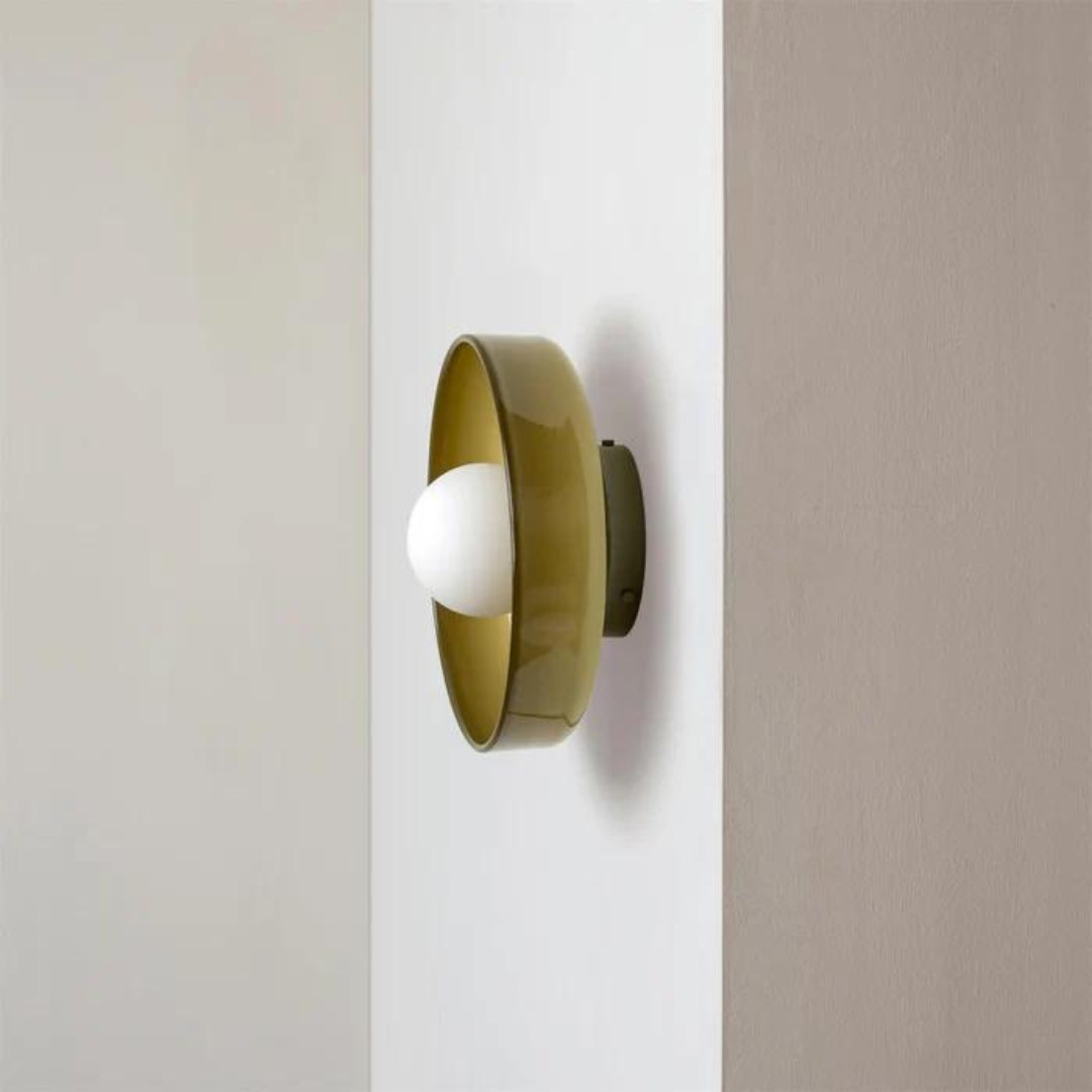 Round Ceiling Light with Stylish Functionality - LumiSphere-Orange-D25*H15cm-State of Style