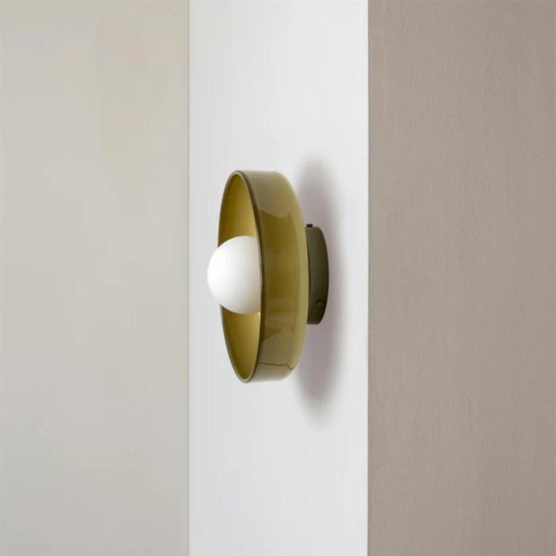 Round Ceiling Light with Stylish Functionality - LumiSphere-Orange-D25*H15cm-State of Style