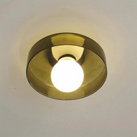 Round Ceiling Light with Stylish Functionality - LumiSphere-Orange-D25*H15cm-State of Style