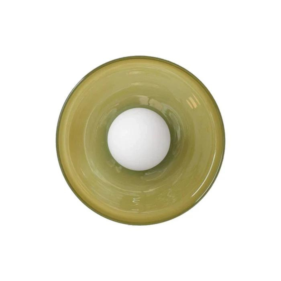 Round Ceiling Light with Stylish Functionality - LumiSphere-Orange-D25*H15cm-State of Style