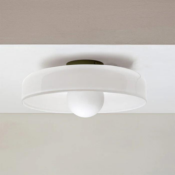 Round Ceiling Light with Stylish Functionality - LumiSphere-Orange-D25*H15cm-State of Style