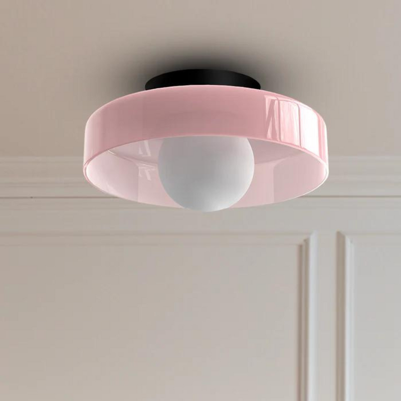 Round Ceiling Light with Stylish Functionality - LumiSphere-Orange-D25*H15cm-State of Style