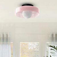 Round Ceiling Light with Stylish Functionality - LumiSphere-Orange-D25*H15cm-State of Style