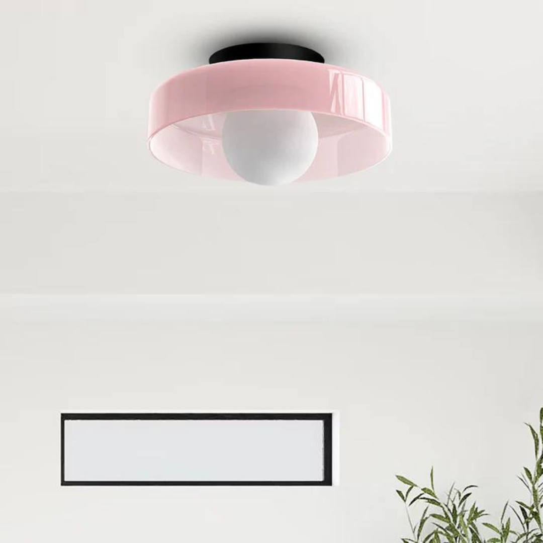 Round Ceiling Light with Stylish Functionality - LumiSphere-Orange-D25*H15cm-State of Style