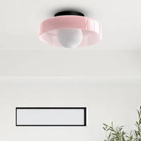 Round Ceiling Light with Stylish Functionality - LumiSphere-Orange-D25*H15cm-State of Style