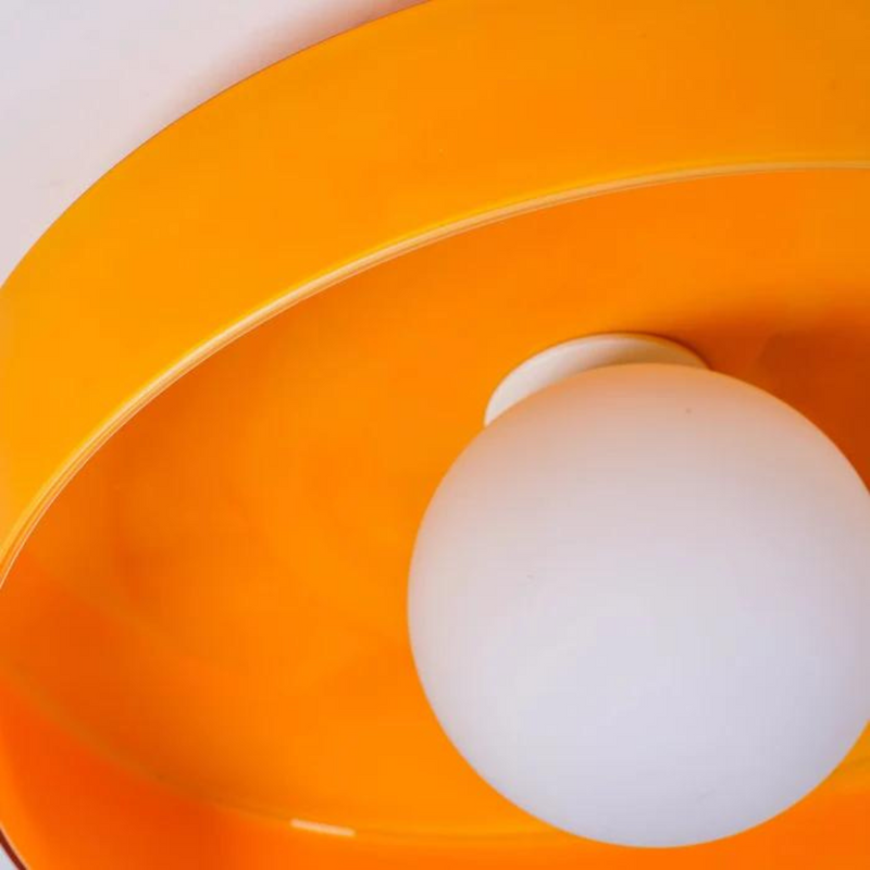 Round Ceiling Light with Stylish Functionality - LumiSphere-Orange-D25*H15cm-State of Style