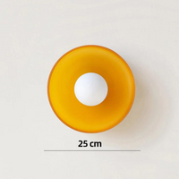 Round Ceiling Light with Stylish Functionality - LumiSphere-Orange-D25*H15cm-State of Style