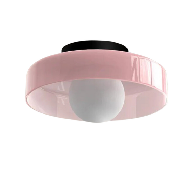 Round Ceiling Light with Stylish Functionality - LumiSphere-Pink-D25*H15cm-State of Style