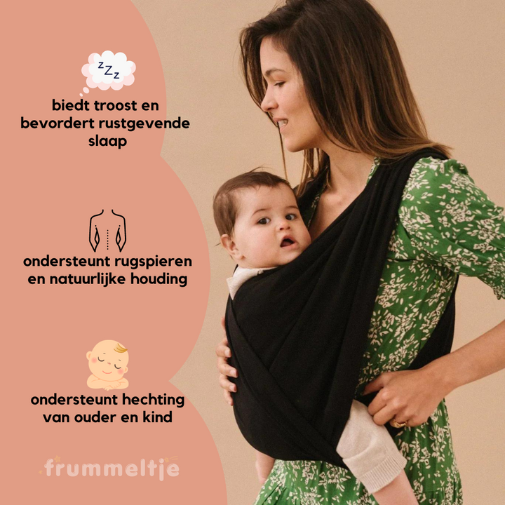Rug-Supporting Baby Carrier - CuddleWrap-Black-State of Style