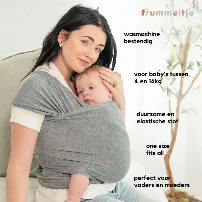 Rug-Supporting Baby Carrier - CuddleWrap-Light Grey-State of Style
