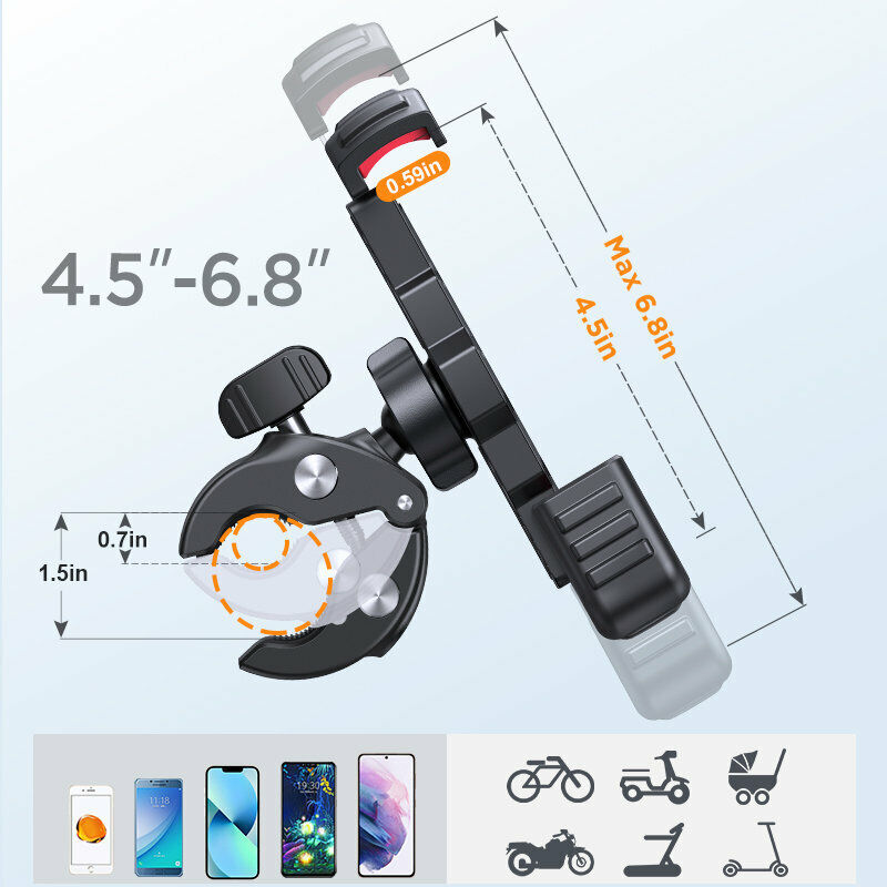 Rugged Bike Smartphone Holder - SecureGrip-State of Style