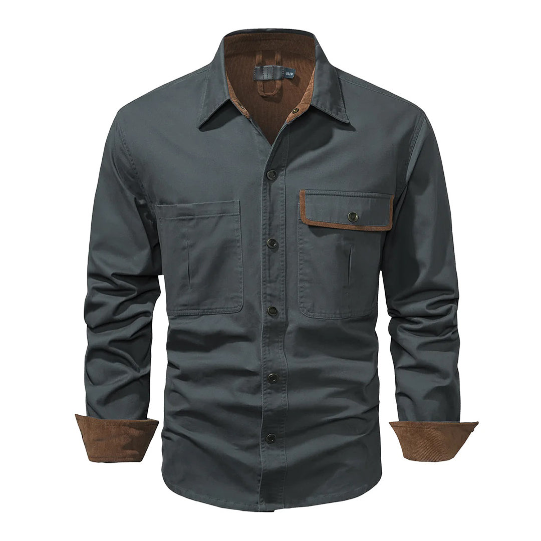 Rugged Men's Shirt - Lars-Grey-S-State of Style
