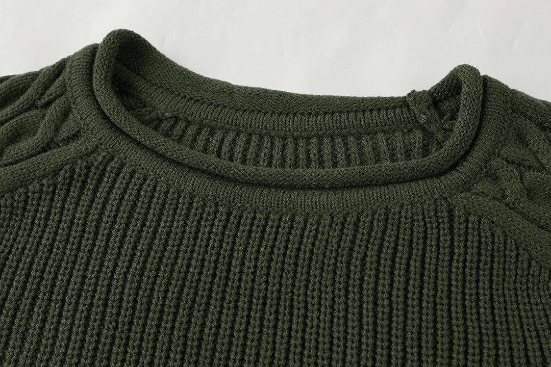 Rugged Men's Sweater – Damian-White Grey-M-State of Style