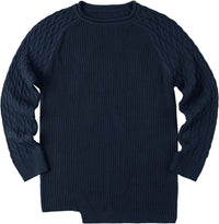 Rugged Men's Sweater – Damian-White Grey-M-State of Style