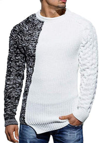 Rugged Men's Sweater – Damian-White Grey-M-State of Style