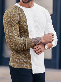 Rugged Men's Sweater – Damian-White Grey-M-State of Style