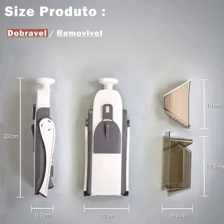 Safe 5-in-1 Vegetable Slicer (1+1 Free) - VeggieChop Pro-Blue-State of Style