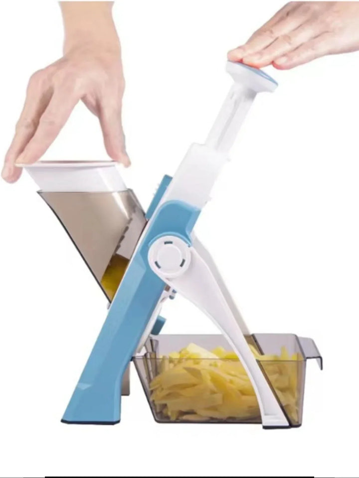 Safe 5-in-1 Vegetable Slicer (Buy 1 Get 1 Free) - VeggieChop Pro-Blue-State of Style
