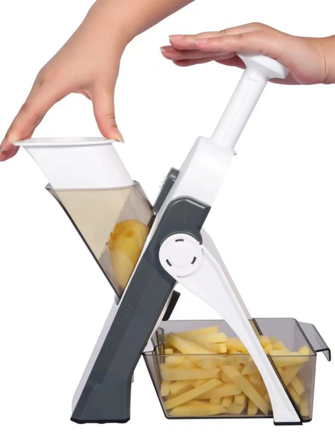 Safe 5-in-1 Vegetable Slicer (Buy 1 Get 1 Free) - VeggieChop Pro-Light Grey-State of Style