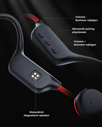 SafeSound Open-Ear Headphones for Safe Cycling & Running - SafeSound-Black-Red-State of Style