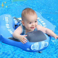 Safety Swim Ring for Toddlers - AquaSafe-Green-FREE Sunshade-State of Style