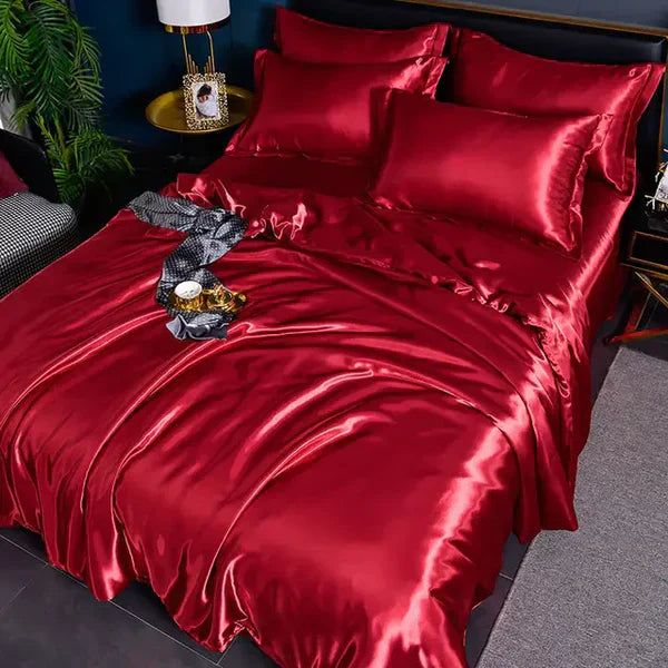 Satin Duvet Cover - Velora-A-15-150X200CM (1.2m Bed)-State of Style