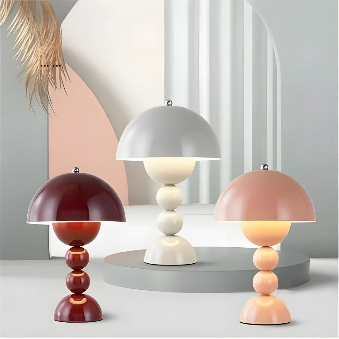 Scandinavian Design Table Lamp - FloraGlow-Black-State of Style