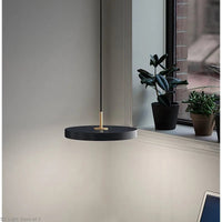 Scandinavian Hanging Lamp with Minimalist Design - Lyssa-Black-23cm-White Light-State of Style