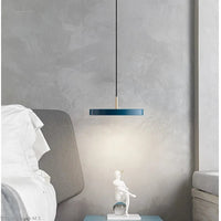 Scandinavian Hanging Lamp with Minimalist Design - Lyssa-Blue-23cm-White Light-State of Style
