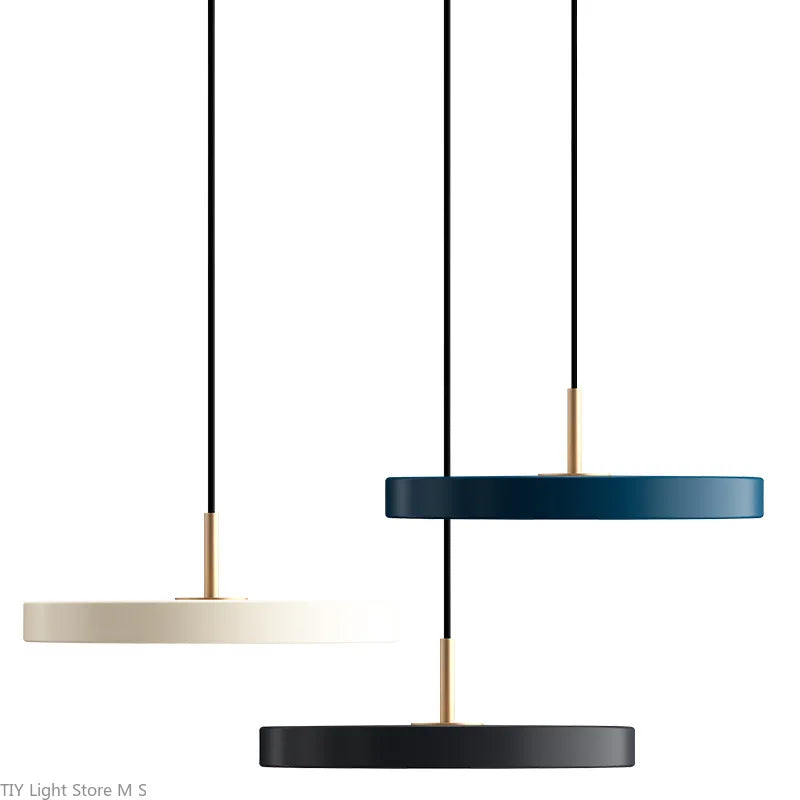 Scandinavian Hanging Lamp with Minimalist Design - Lyssa-White-23cm-White Light-State of Style