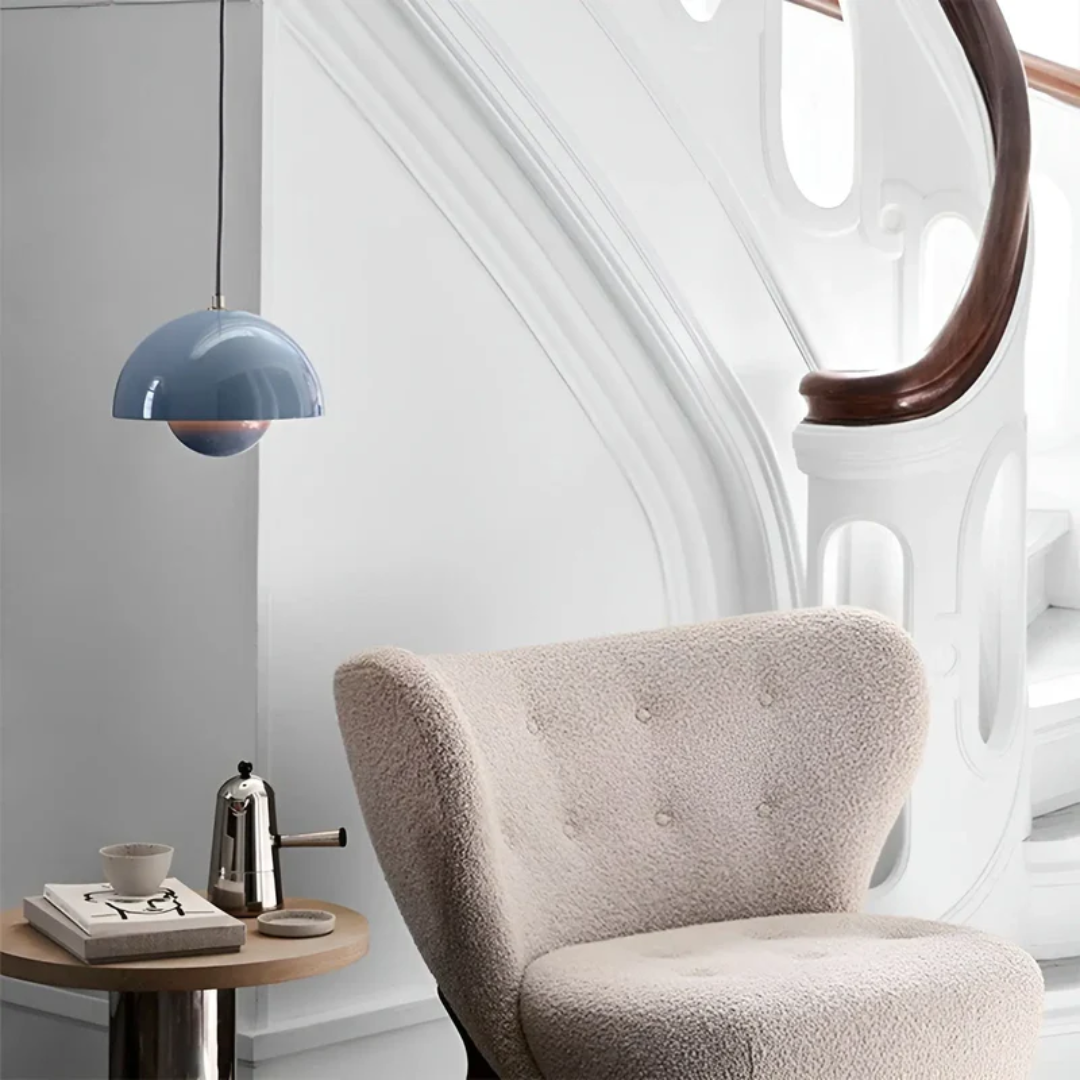 Scandinavian LED Pendant Lamp - NordicBlossom-Pink-State of Style