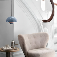 Scandinavian LED Pendant Lamp - NordicBlossom-Pink-State of Style