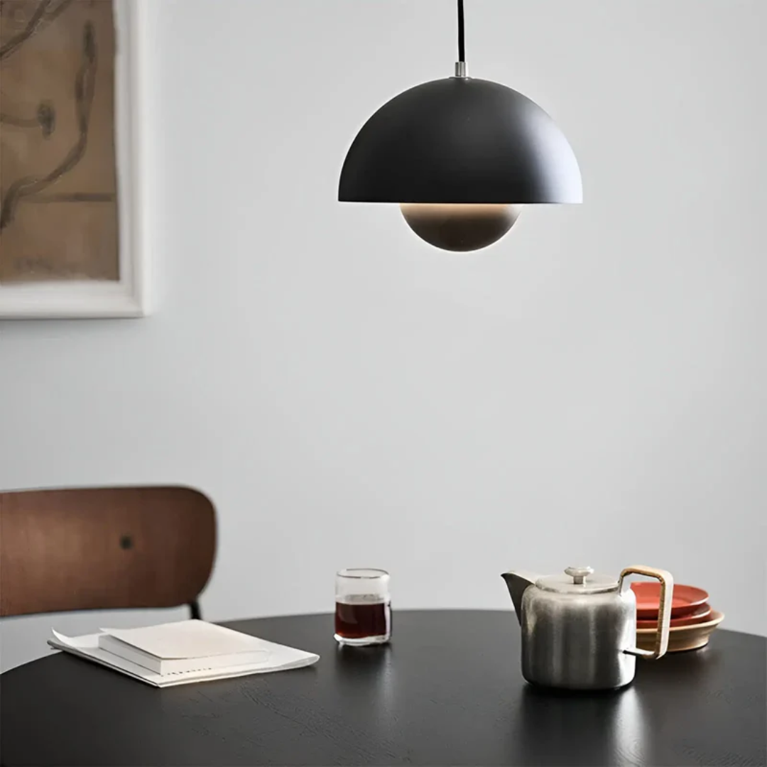 Scandinavian LED Pendant Lamp - NordicBlossom-Pink-State of Style