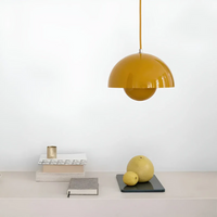Scandinavian LED Pendant Lamp - NordicBlossom-Pink-State of Style