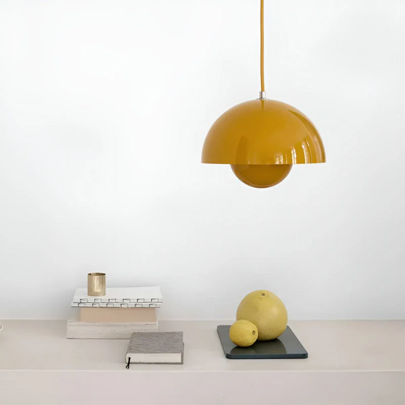 Scandinavian LED Pendant Lamp - NordicBlossom-Pink-State of Style