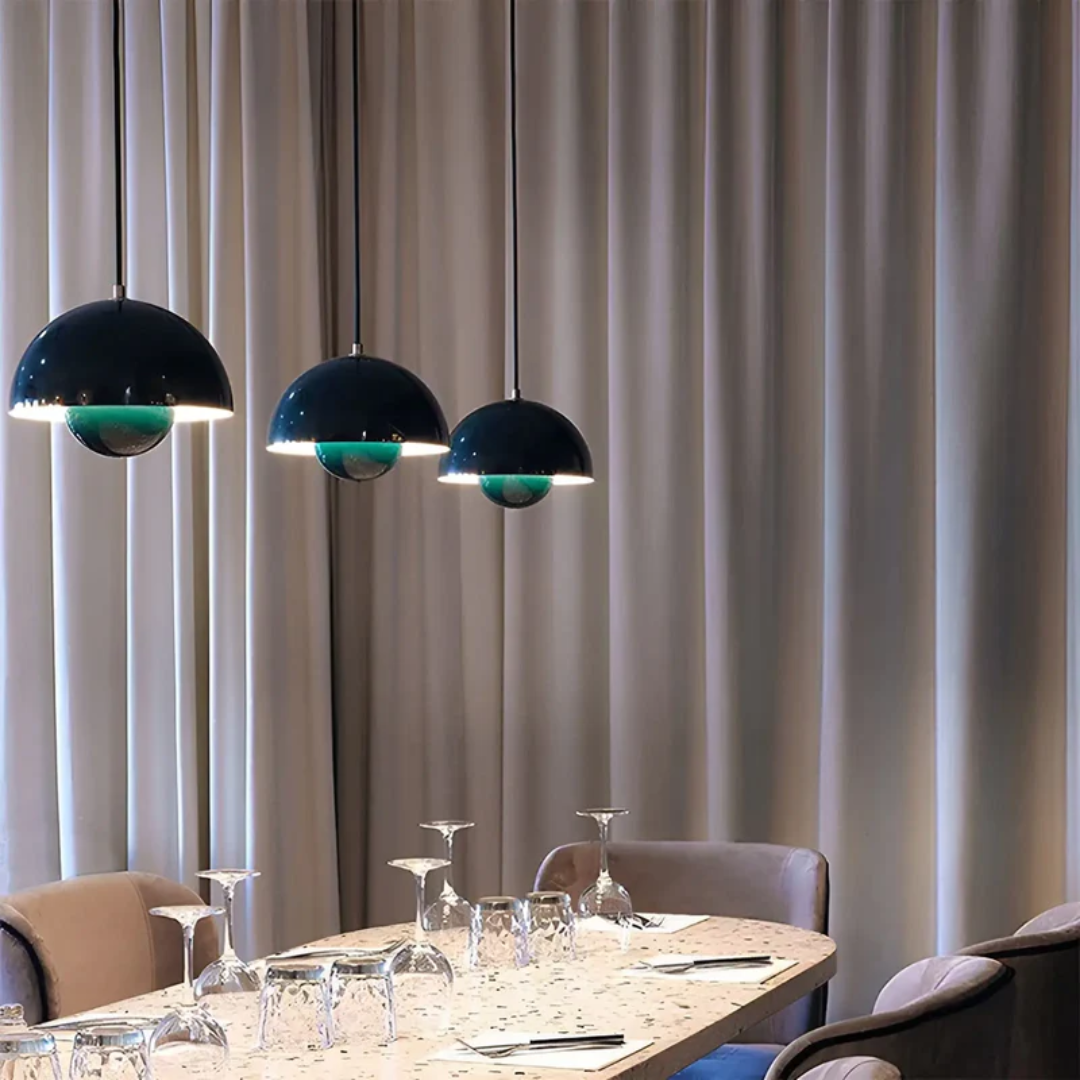 Scandinavian LED Pendant Lamp - NordicBlossom-Pink-State of Style