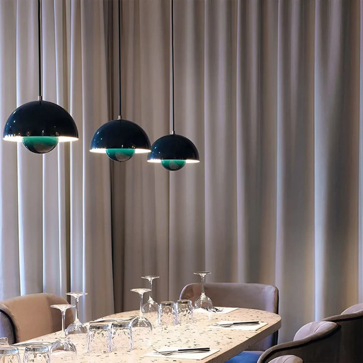 Scandinavian LED Pendant Lamp - NordicBlossom-Pink-State of Style