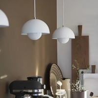 Scandinavian LED Pendant Lamp - NordicBlossom-Pink-State of Style