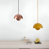 Scandinavian LED Pendant Lamp - NordicBlossom-Pink-State of Style