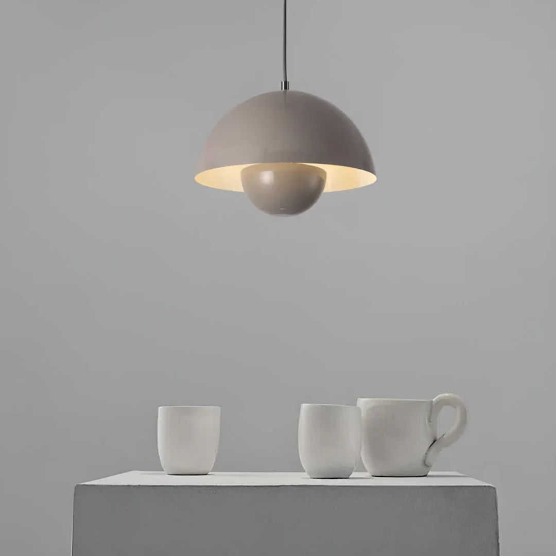 Scandinavian LED Pendant Lamp - NordicBlossom-Pink-State of Style