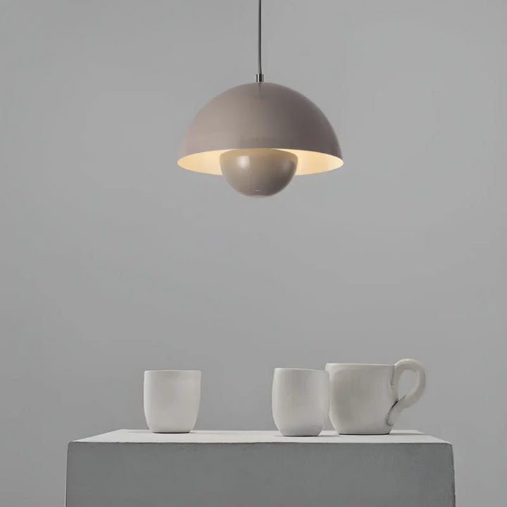 Scandinavian LED Pendant Lamp - NordicBlossom-Pink-State of Style