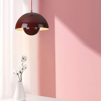 Scandinavian LED Pendant Lamp - NordicBlossom-Pink-State of Style