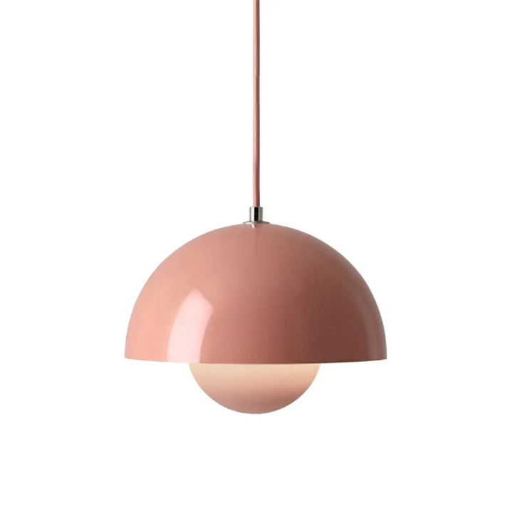 Scandinavian LED Pendant Lamp - NordicBlossom-Pink-State of Style