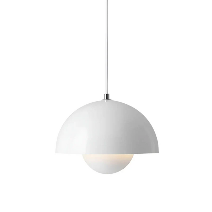 Scandinavian LED Pendant Lamp - NordicBlossom-White-State of Style