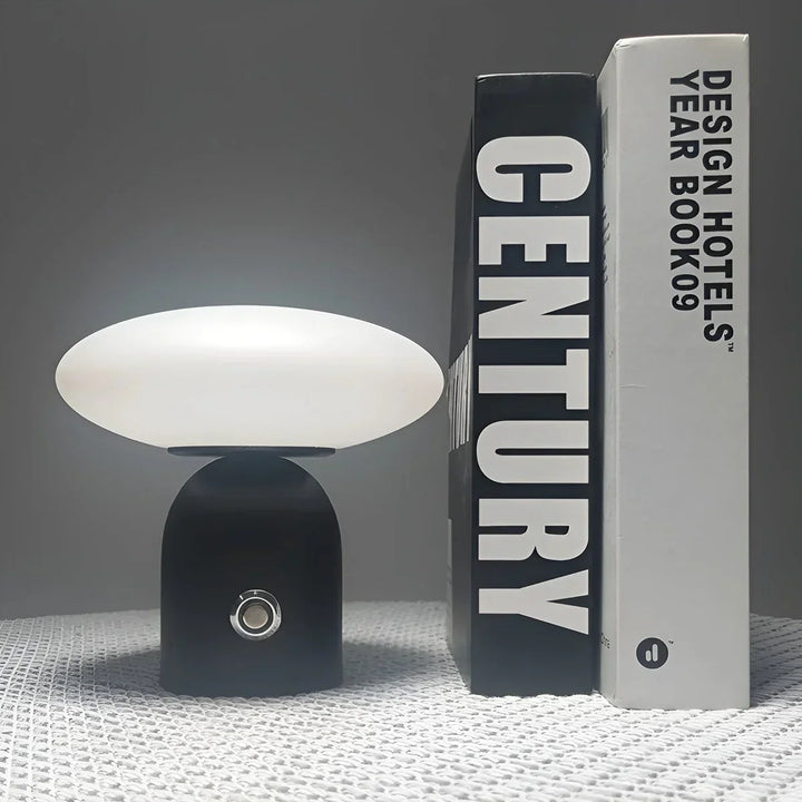 Scandinavian Luxury Mushroom Lamp with Smart Touch - NordicGlow-Black-State of Style